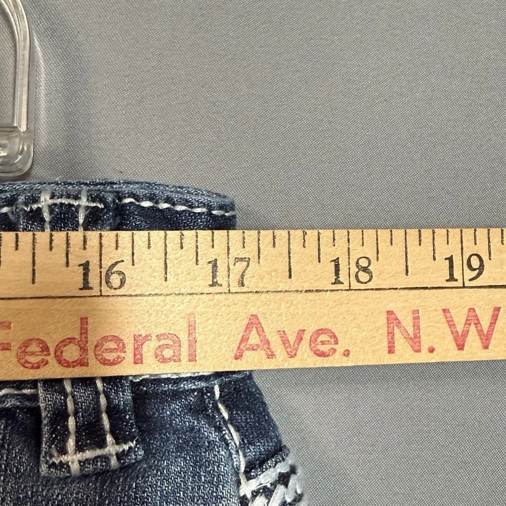 Rock N Roll Cowgirl Jeans Low Rise‎ Boot Cut Thick Stitch 34x30 Western Rodeo